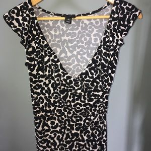 White House Black Market Short Sleeve Blouse